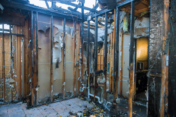 Professional Fire Damage Removal technician working in Hill City, KS